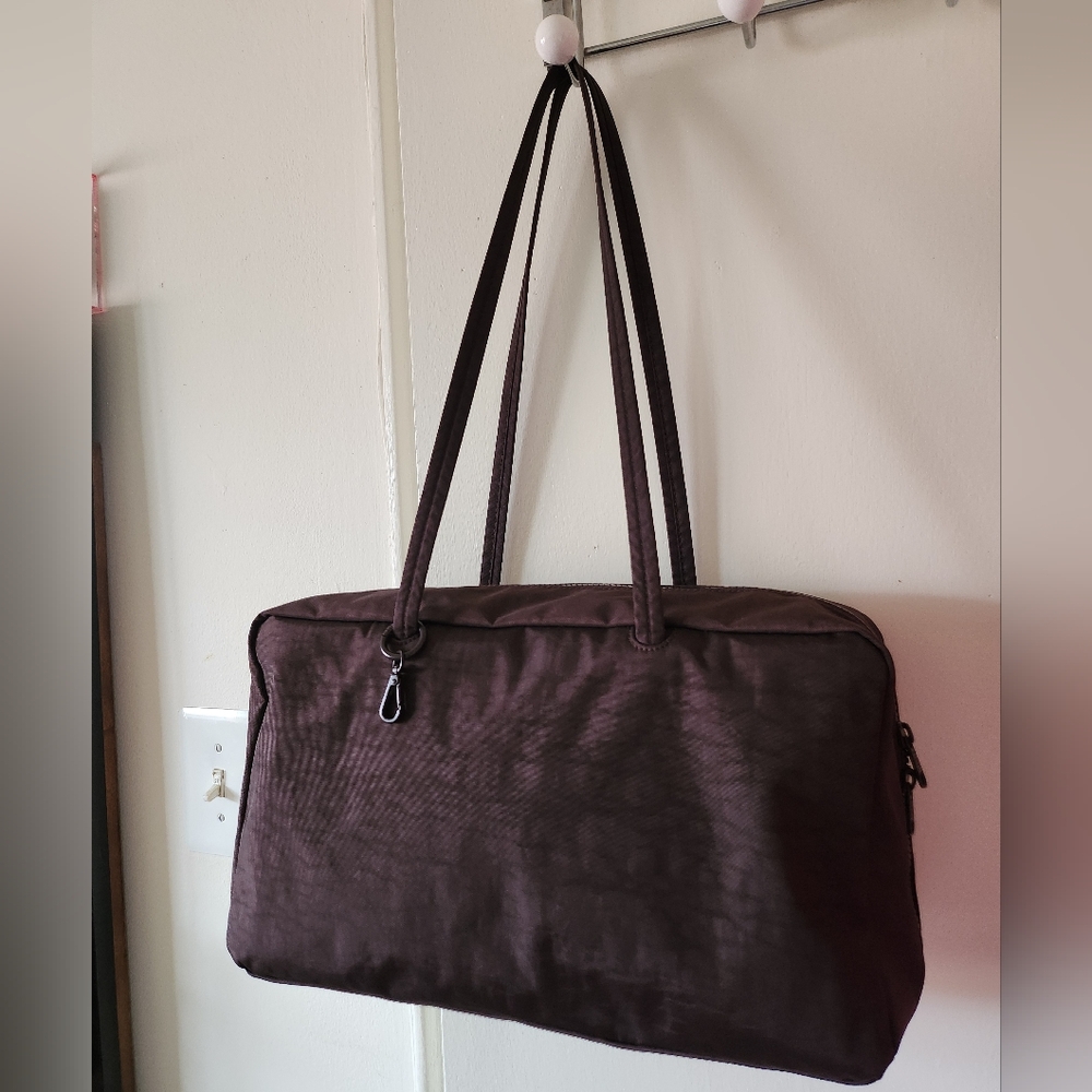 BAGGU Large Bowler Bag In Chocolate Brown